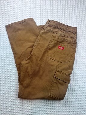Dickies Duck Canvas Carpenter Work Pants Brown Men’s 40x30 Tagged 40x32